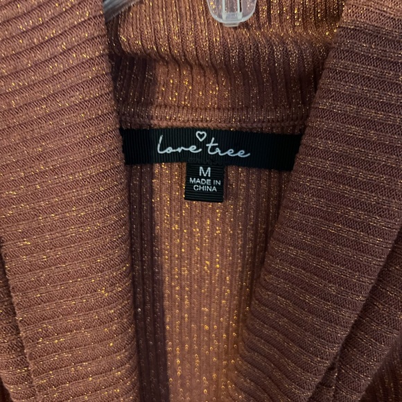 Rust Long-Sleeve Turtleneck Dress - Picture 4 of 4